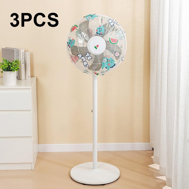V562-4083372060DBT-202503031726-00 Waterproof Dustproof Fan Cover Set - Little Dinosaur Design - Image 1