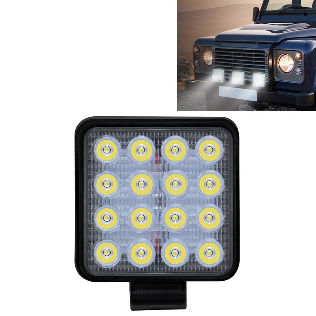 V562-4084SMC-202503051946-00 12W White Light Square - Shaped Waterproof Car Boat Marine Work Lights Spotlight Led Bulbs Dc 9 - 30V - Image 1