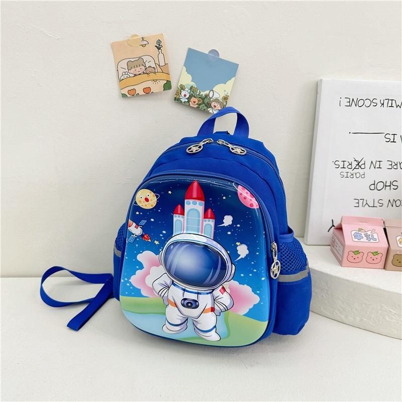 V562-4097324060DBT-202503041821-00 Blue Cartoon Astronaut Kids School Bag - Astronaut Blue - Image 1