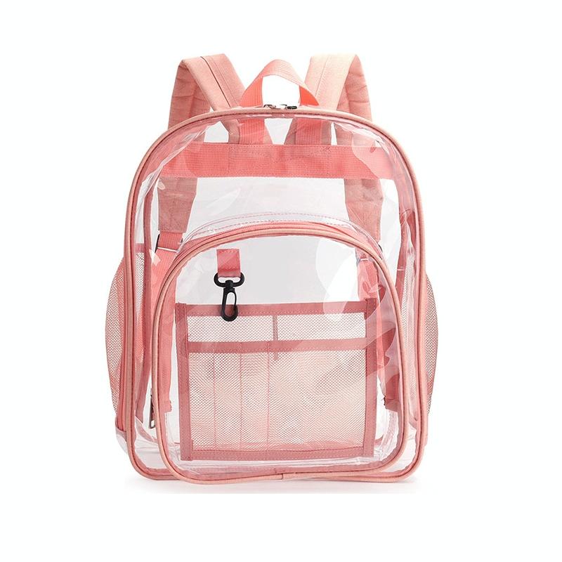 V562-4098463060DBT-202505271253-00 Waterproof Pvc Backpack for Students - Compact and Durable - Small Pink - Image 1