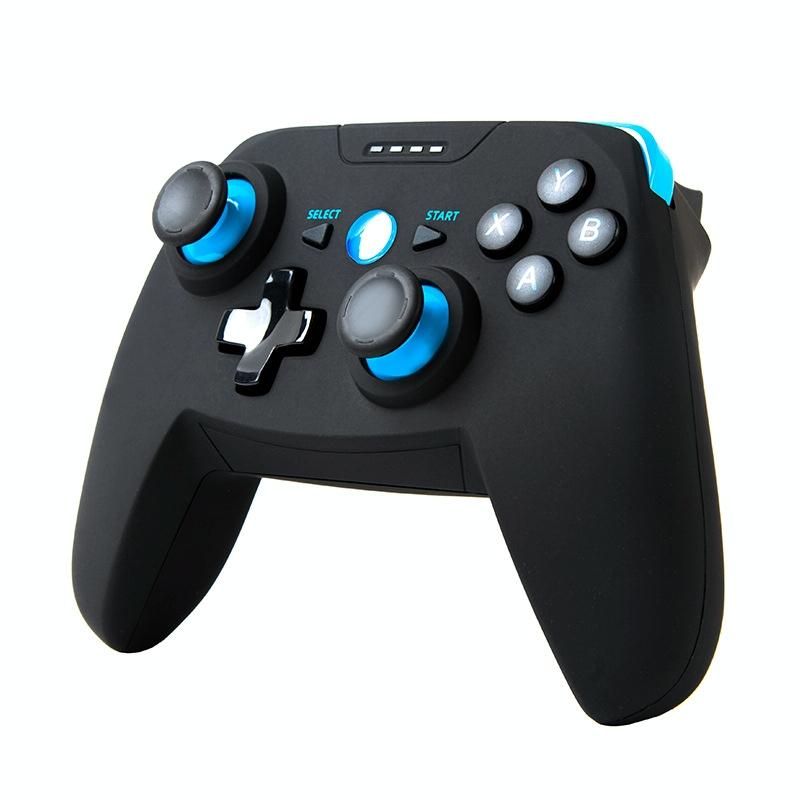V562-4099102750DBT-202503201941-00 Wireless Game Controller for Android / Ios / Pc / Ps3 - 2.4ghz & Bluetooth 4.0 - Blue - Image 1
