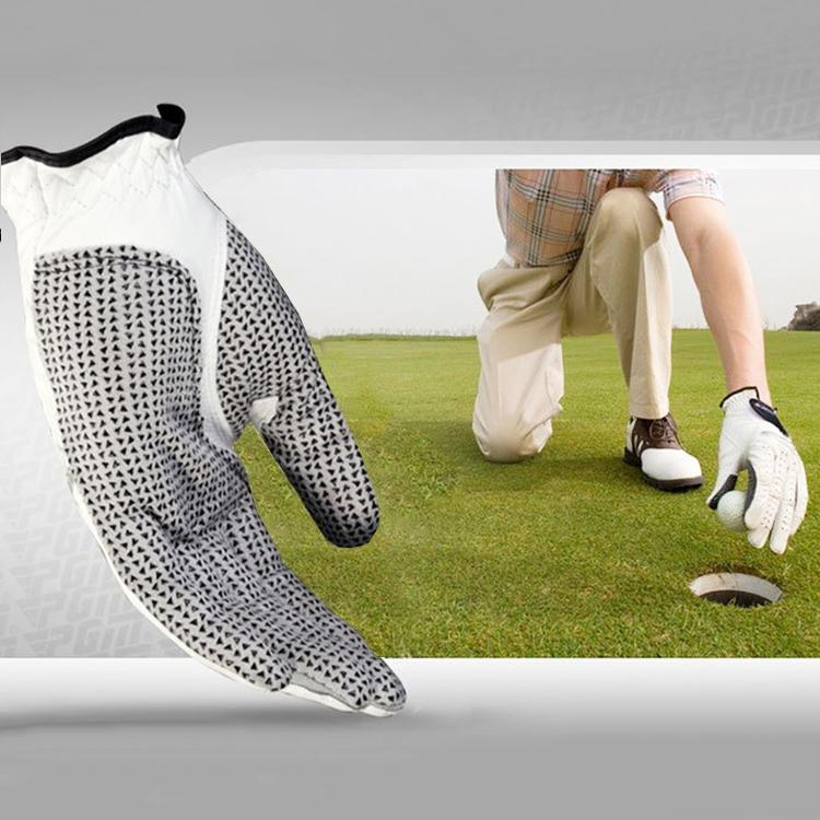 V562-4183GO-202503041720-00 Sheepskin Anti-slip Golf Gloves - Left Hand Size 25# - Image 1