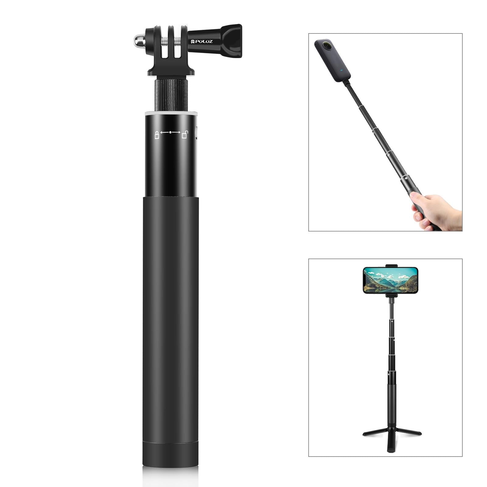 V562-418UP-202503062105-00 70cm Selfie Stick with Invisible Adapter for Insta360 one X2 / X3 - Image 1