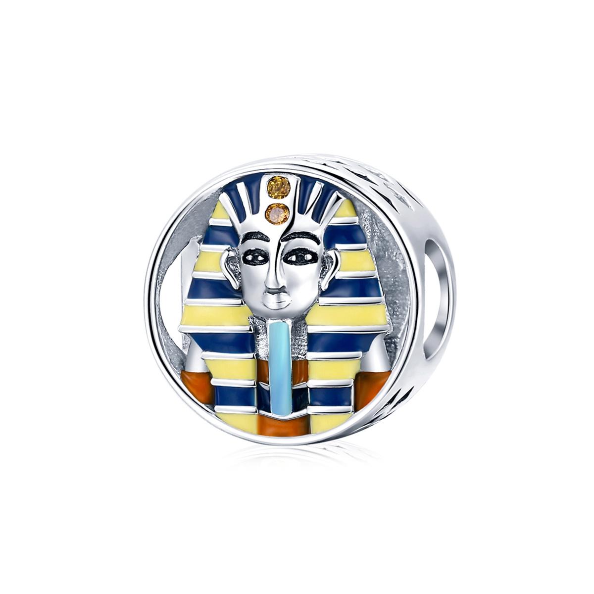 V562-4436100ADE-202504112037-00 925 Sterling Silver Egyptian Pharaoh Beads For Diy Bracelets & Necklaces - Image 1