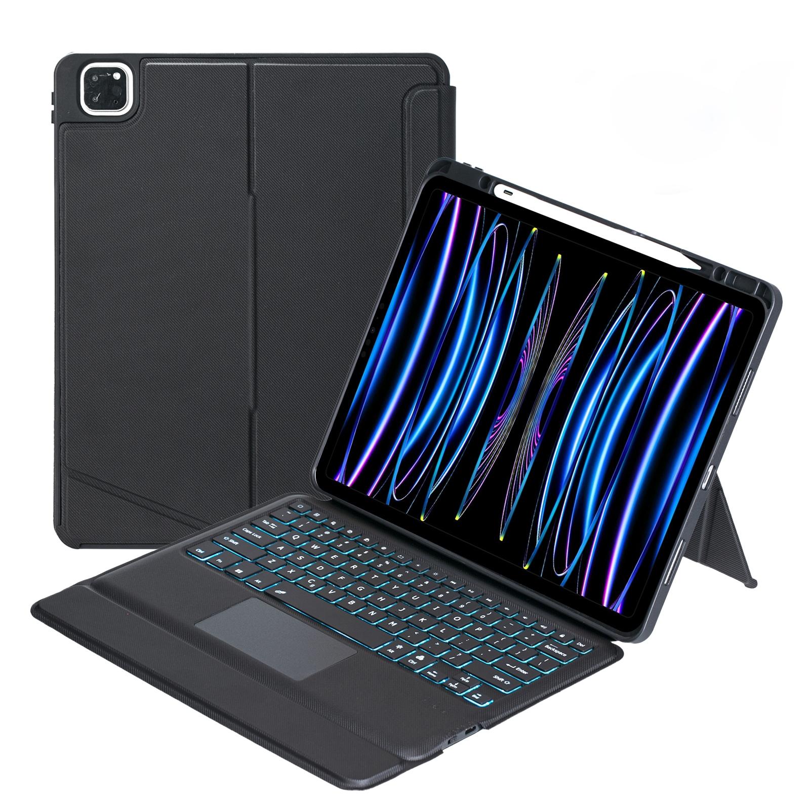 V562-4500IIXPI-202504292017-00 12.9 Ipad Pro Touch Backlight Bluetooth Keyboard Leather Case - Split Type 2022 / 2021 / 2020 / 2018 - Image 1