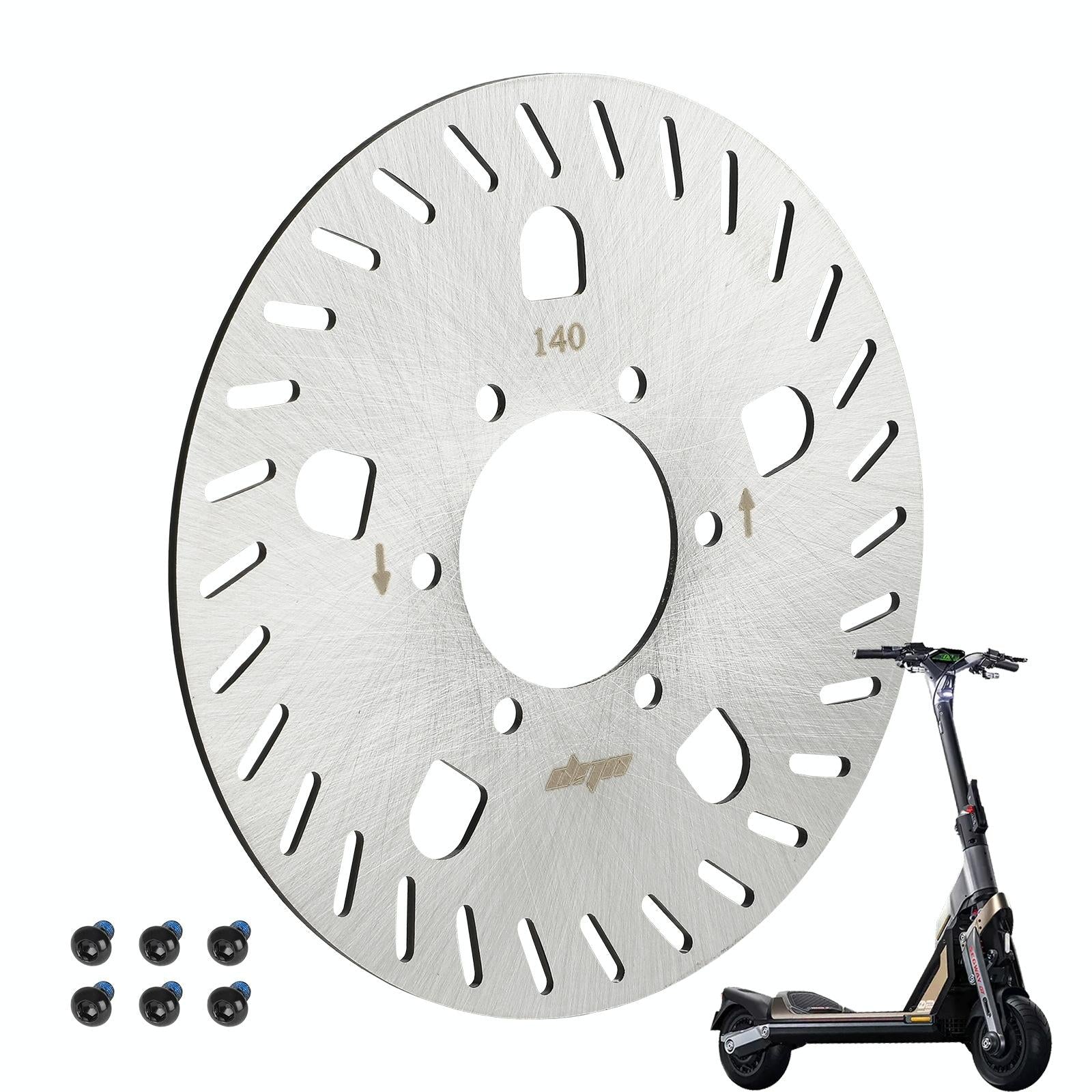 V562-47973060DBT-202503061835-00 140mm 6-hole Disc Brake for Xiaomi Ninebot Electric Scooter Gt1 / Gt2 - Image 1