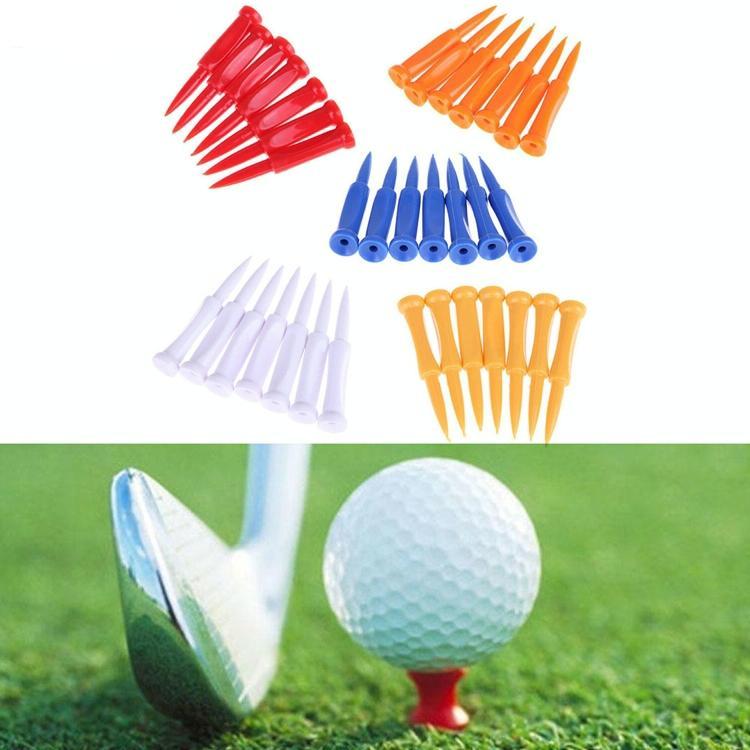 V562-5046961060DBT-202503041711-00 60-piece Golf Plastic Ball Tee Set with Ribbon Needle - 57mm Size - Image 1