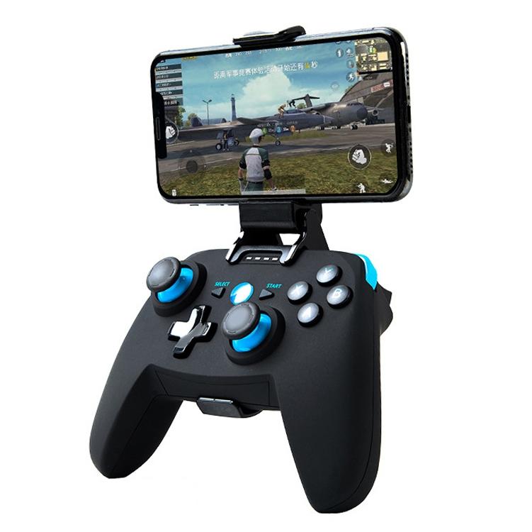 V562-5099102750DBT-202503201941-00 Wireless Game Controller for Android / Ios / Pc / Ps3 with Bluetooth 4.0 & Bracket - Blue - Image 1