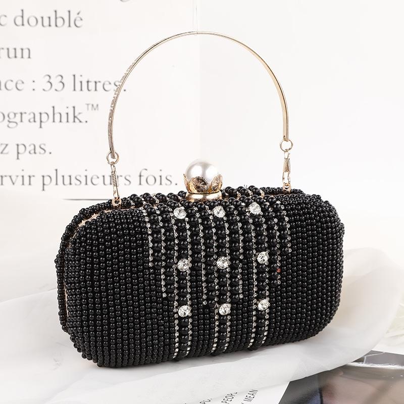 V562-59052060DBT-202505191653-00 Rhinestone Evening Bag With Chain Strap - Image 1