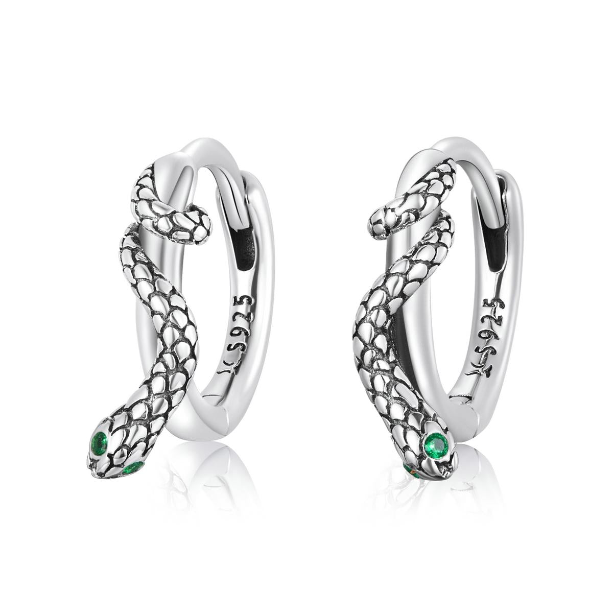 V562-6564200ADE-202504111552-00 925 Sterling Silver Snake Ear Buckle Earrings For Women - Image 1