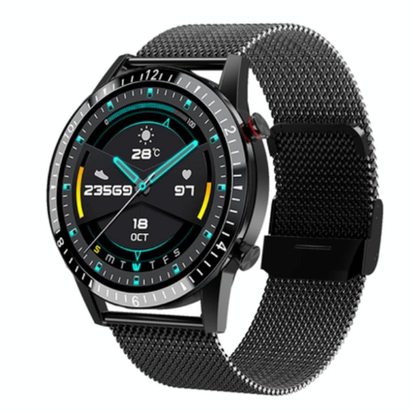 V562-7032052060DBT-202505271207-00 1.3 Inch Heart Rate / Blood Pressure / Blood Oxygen Monitoring Watch - Black Steel - Image 1