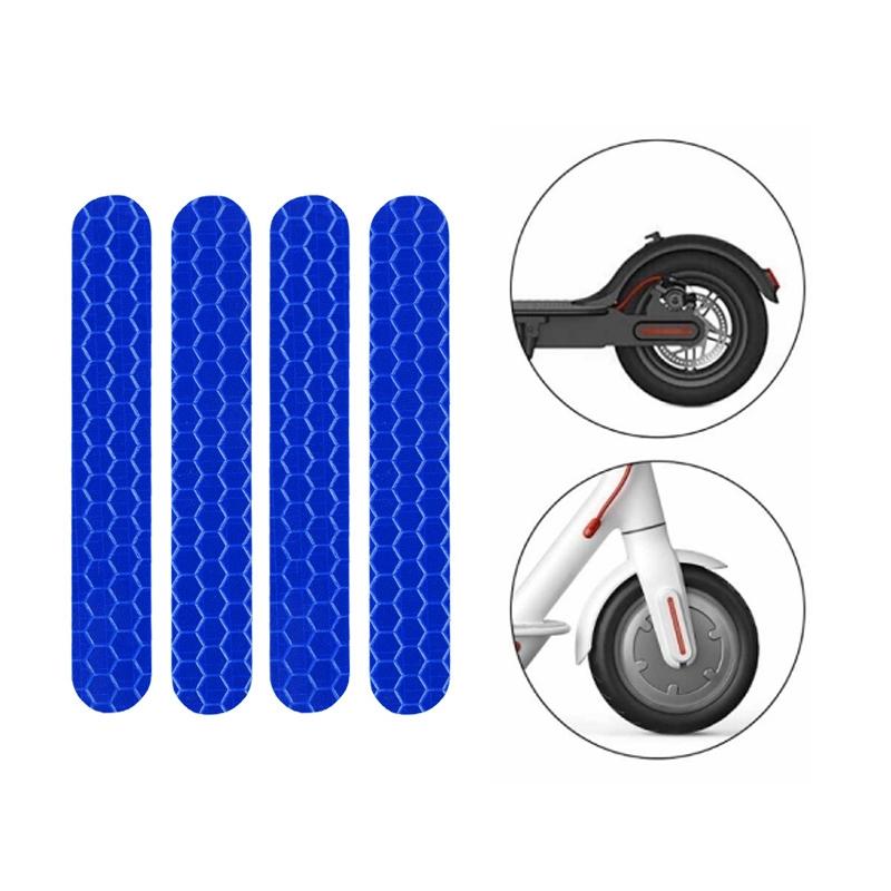 V562-7081902750DBT-202505291140-00 Reflective Stickers for Ninebot Max G30 Scooter - Blue - Image 1