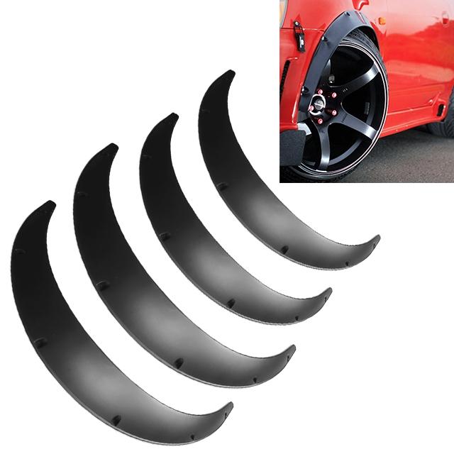 V562-7352SMC-202502260821-00 4 Pcs Car Universal Fender Flares Wheel Eyebrow Black Not Painted Wheel Eyebrow - Image 1