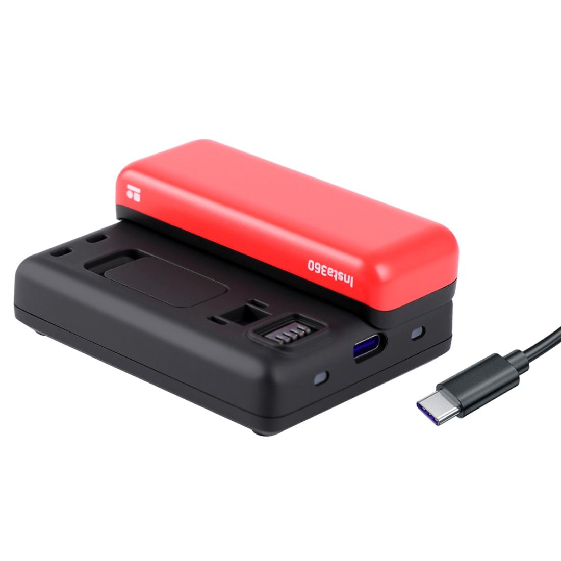 V562-7890ACD-202503031335-00 Insta360 one r 4k Panoramic Camera with Fast Charging Base - Image 1