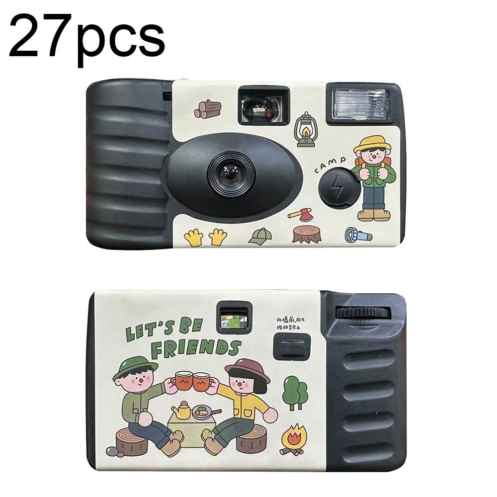 V562-9001743060DBT-202503061935-00 27 Retro Film Camera Stickers - Waterproof Cartoon Design - Image 1