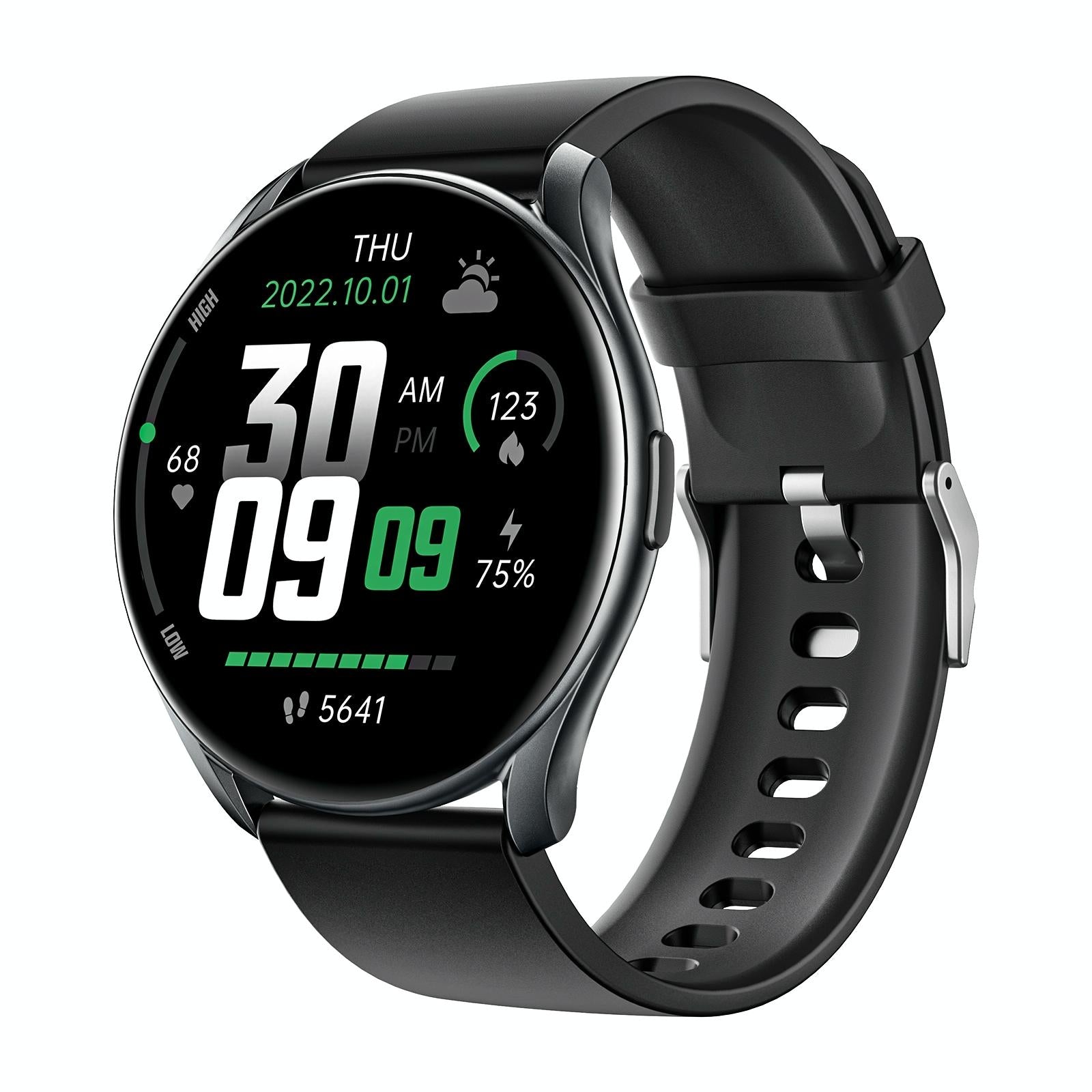 V562-A100558100AYS-202504171915-00 Smart Watch With Heart Rate And Blood Pressure Monitoring - Black - Image 1