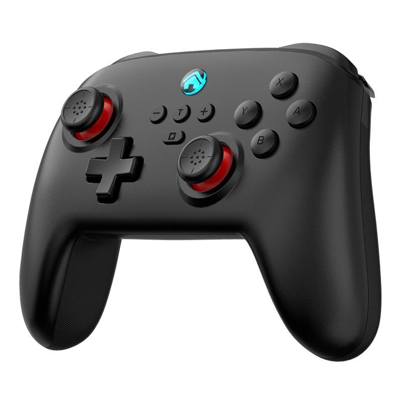 V562-A1006434060DBT-223435-00 Vibration Gamepad for Switch / Android / Apple / Pc - Tooth Design - Black - Image 1