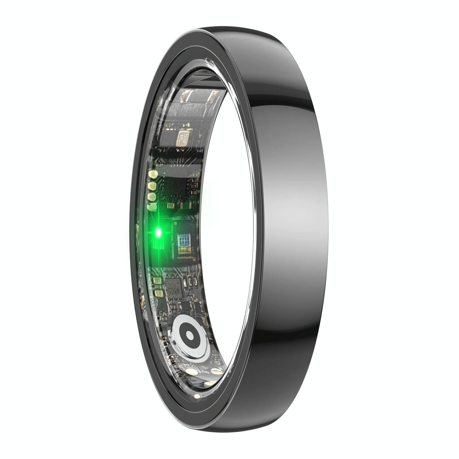 V562-A101457200AYS-202504281842-00 Smart Ring With Heart Rate Blood Oxygen Sleep & Sports Modes - Size 10 - Black - Image 1