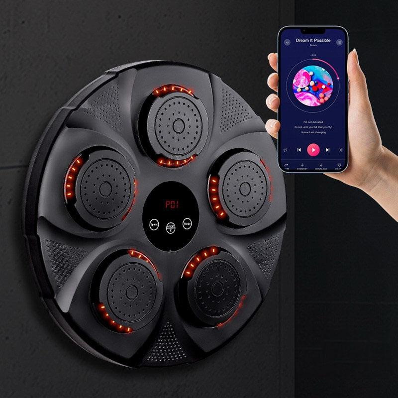 V562-A1015904060DBT-202503041805-00 Wall Hanging Bluetooth Music Boxing Trainer - Red / Black - Image 1