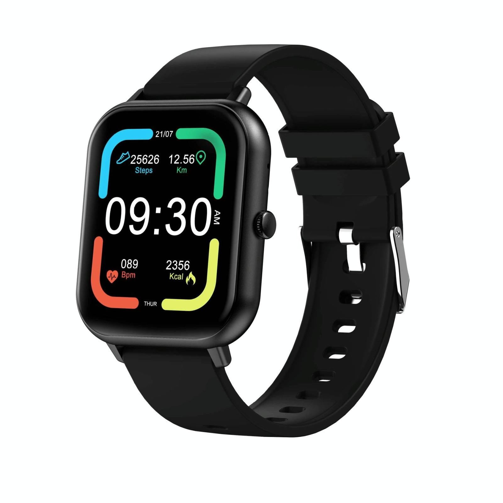 V562-A1016125060DBT-202504252117-00 1.83 Inch Touch Screen Ai Voice Heart Rate / Blood Oxygen / Blood Pressure / Sleep Monitoring Bluetooth Smartwatch - Black - Image 1