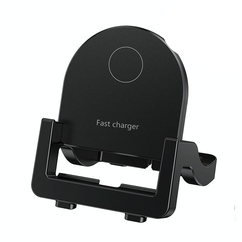 V562-A1021671060DBT-202504212037-00 15W Vertical Wireless Fast Charger With Phone Holder - Black - Image 1