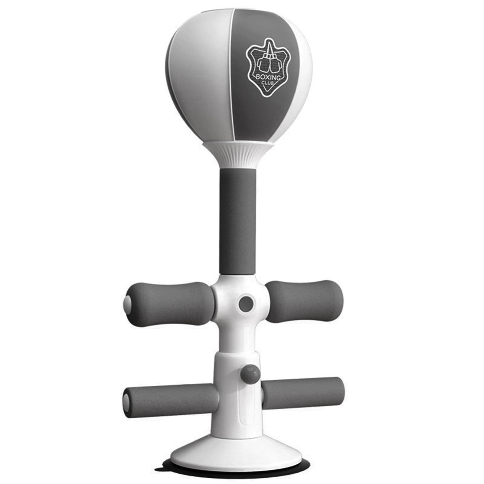 V562-A1024744060DBT-202503072115-00 Adjustable 2-In-1 Sit-Up Boxing Ball Stand With Punching Bag - Gray / White - Image 1