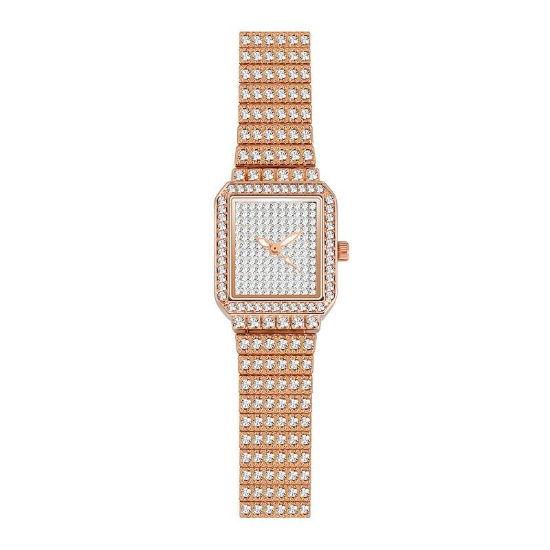 V562-A1025252060DBT-202504171911-00 Women Diamond Chain Watch - Elegant and Timeless - Rose Gold - Image 1