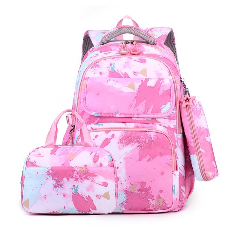 V562-A1026374060DBT-202503041821-00 Backpack Set with Lunch Bag & Pencil Case for Kids - Pink - Image 1