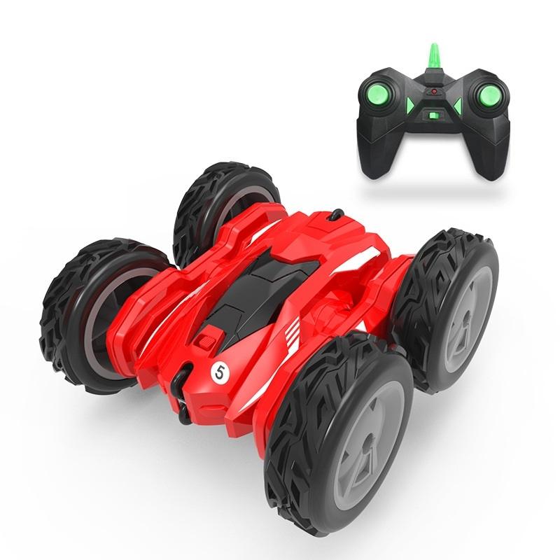 V562-A1026902750DBT-202505211947-00 High-speed Double-sided Rc Car for Stunts and Off-road Tumbling - Red - Image 1