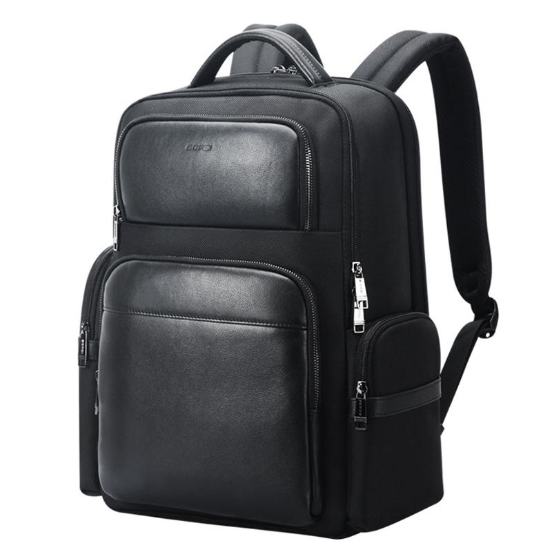 V562-A1028284060DBT-202502281840-00 Large-capacity Business Laptop Backpack with Usb & Type-c Port - First-layer Cowhide Black - Image 1