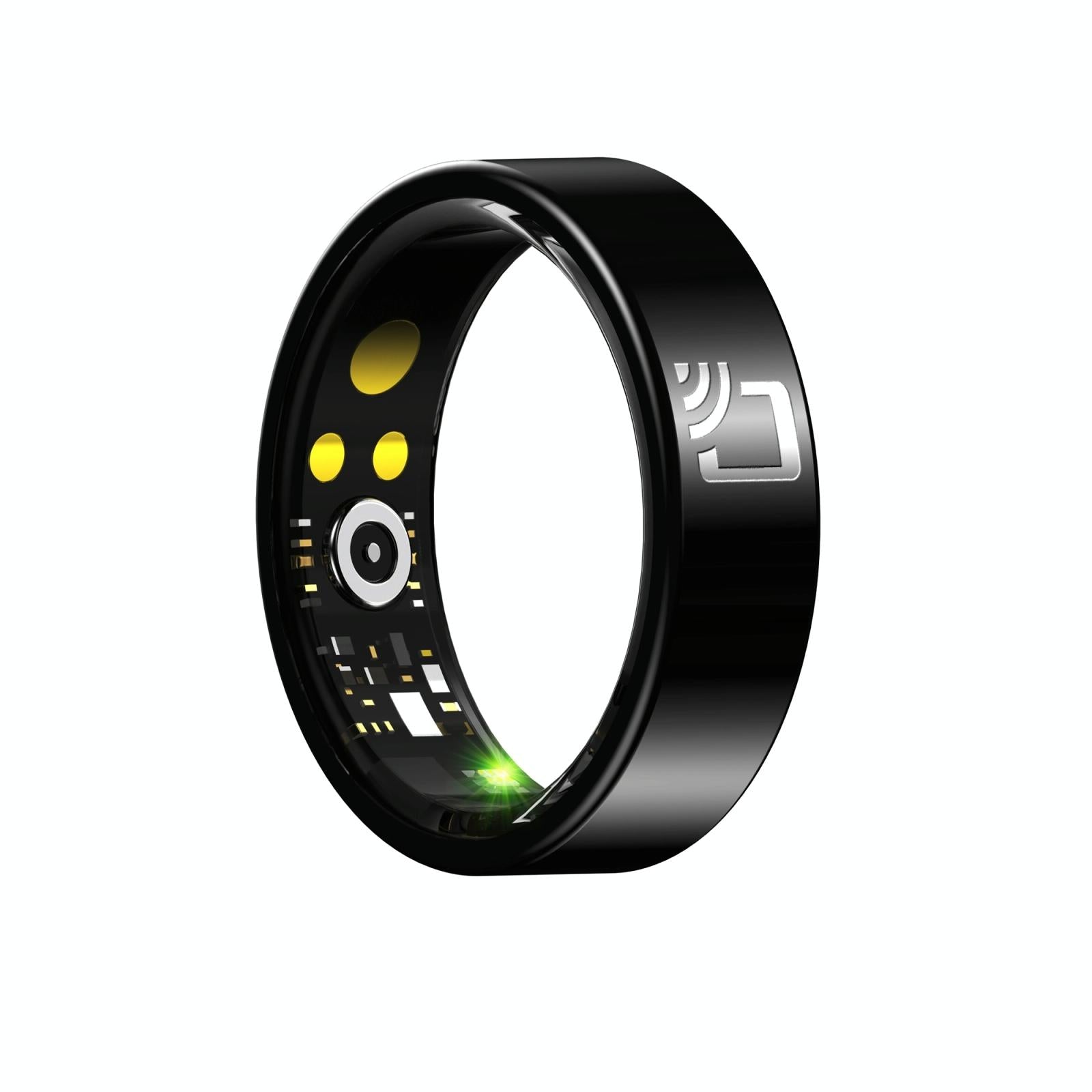 V562-A103057200AYS-202504281840-00 Smart Ring With Heart Rate Blood Oxygen Sleep Monitoring And Multiple Sports Modes - Black Size 8 - Image 1