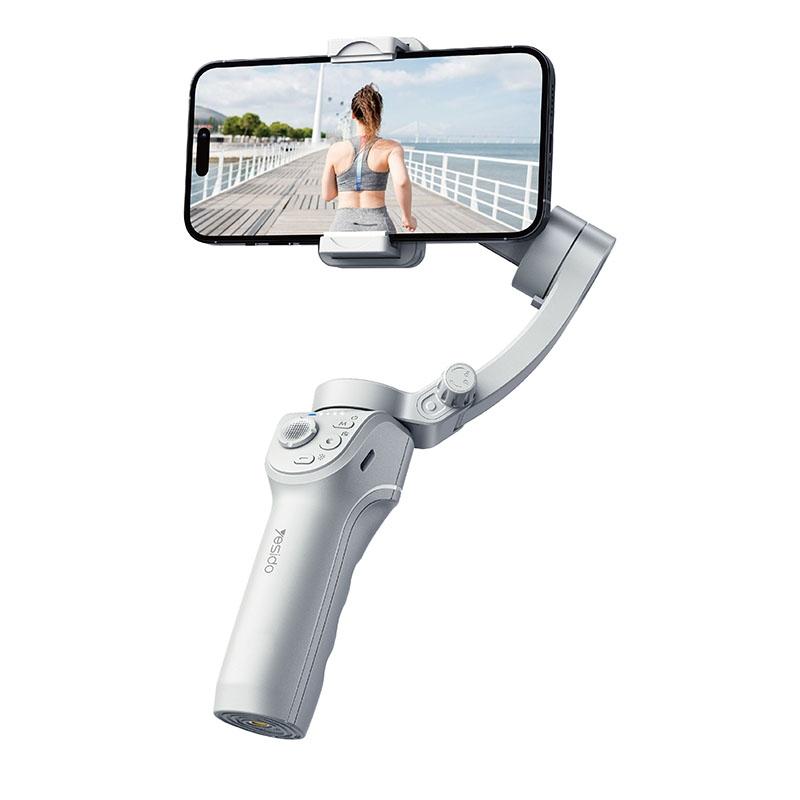 V562-A103282600ADE-202503061955-00 Three-axis Handheld Gimbal for Sf18 Phone - Anti-shake White - Image 1
