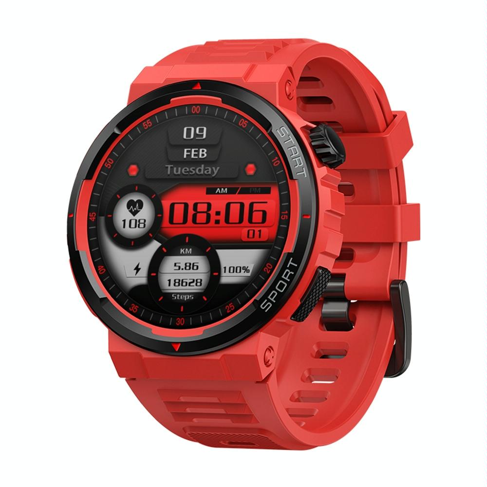 V562-A103388600ADE-202504251859-00 1.43 Inch Fitness & Wellness Smart Watch 24H Health Monitoring - Flame Red - Image 1