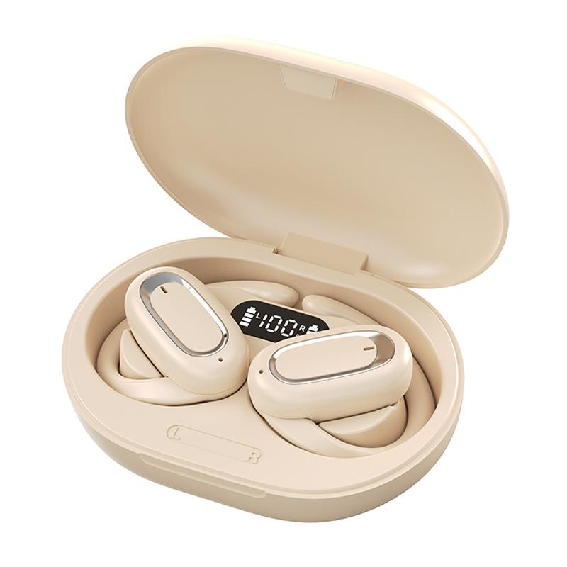 V562-A1041384060DBT-202505261811-00 Adjustable Wireless Bluetooth Earphones with Noise Reduction - Skin-colour - Image 1