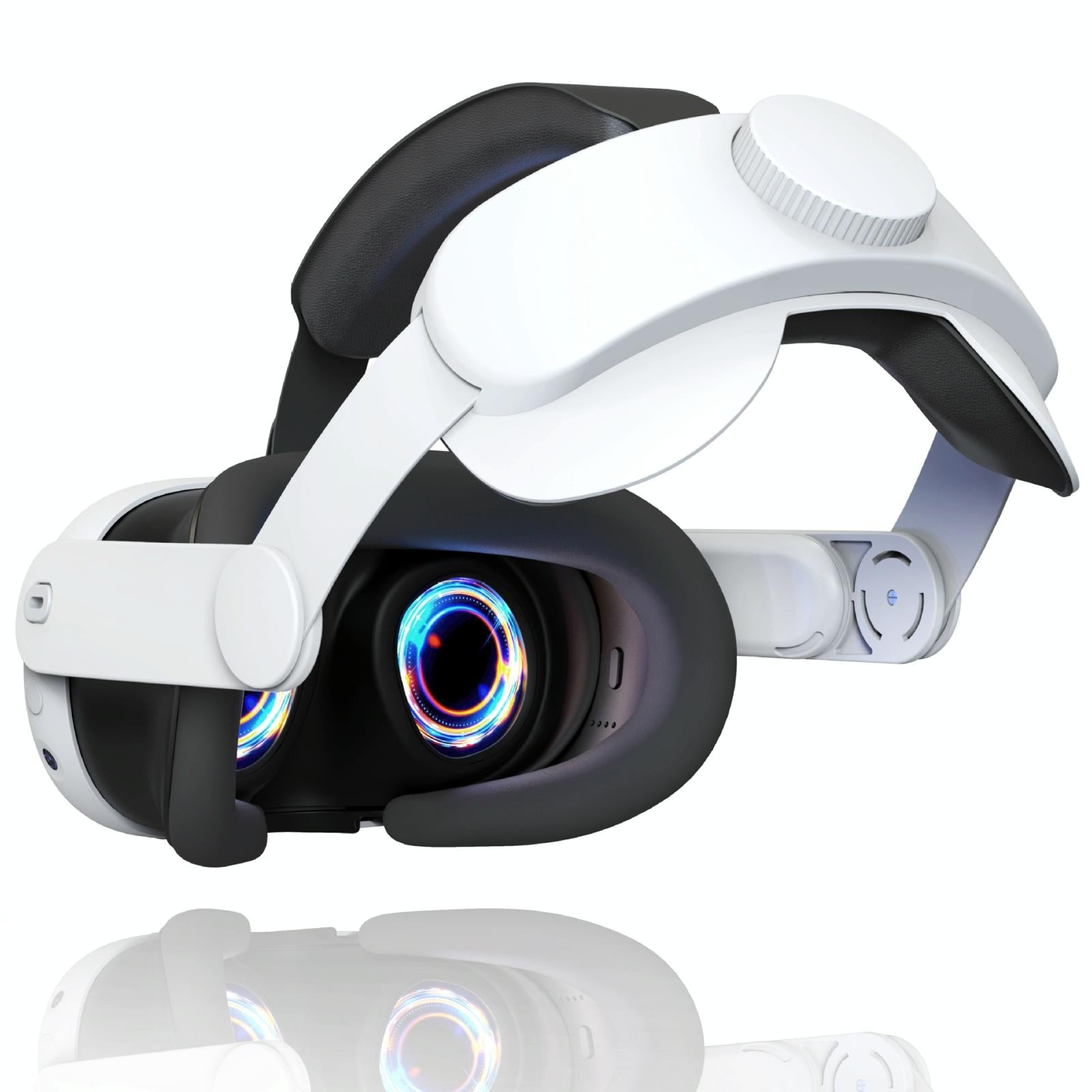 V562-A1041804060DBT-202505221206-00 Elite Vr Headset Strap for Meta Quest 3 - Adjustable - White - Image 1