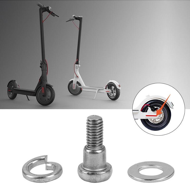 V562-A1045413060DBT-202505291143-00 5pcs Rear Wheel Fixing Screws for Xiaomi Mijia M365 / Pro Scooter - White - Image 1