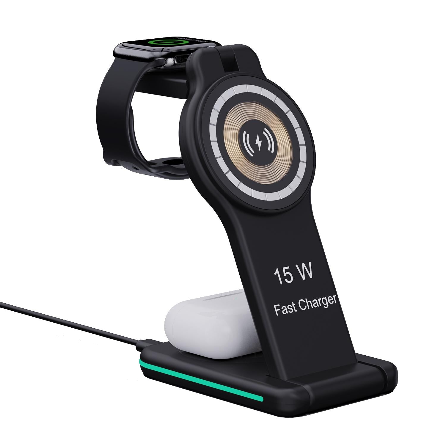 V562-A105022600ADE-202504212005-00 5 In 1 Magnetic Wireless Charger Foldable Black - Image 1