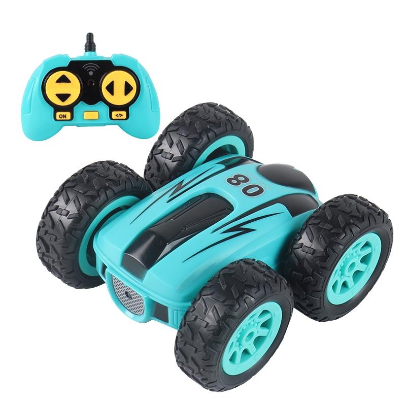 V562-A1059891060DBT-202504291315-00 Double Sided 2.4g Mini Rc Car - High Speed Remote Control Toy - English Box 08 Blue - Image 1