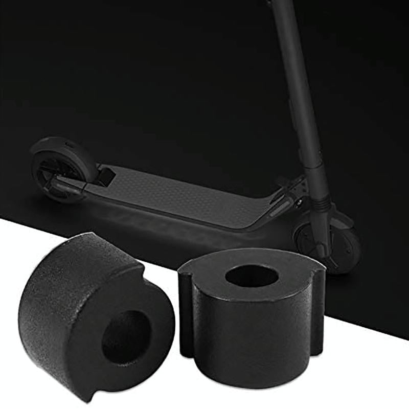 V562-A1060103060DBT-202503062215-00 2-pack Silicone Shock Pads for Ninebot Es2 Scooter - Black - Image 1