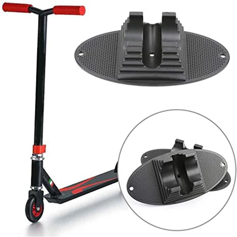 V562-A1064702060DBT-202505291121-00 Children's Bicycle Parking Rack - Fixed Scooter Wheel Pad Black - Image 1