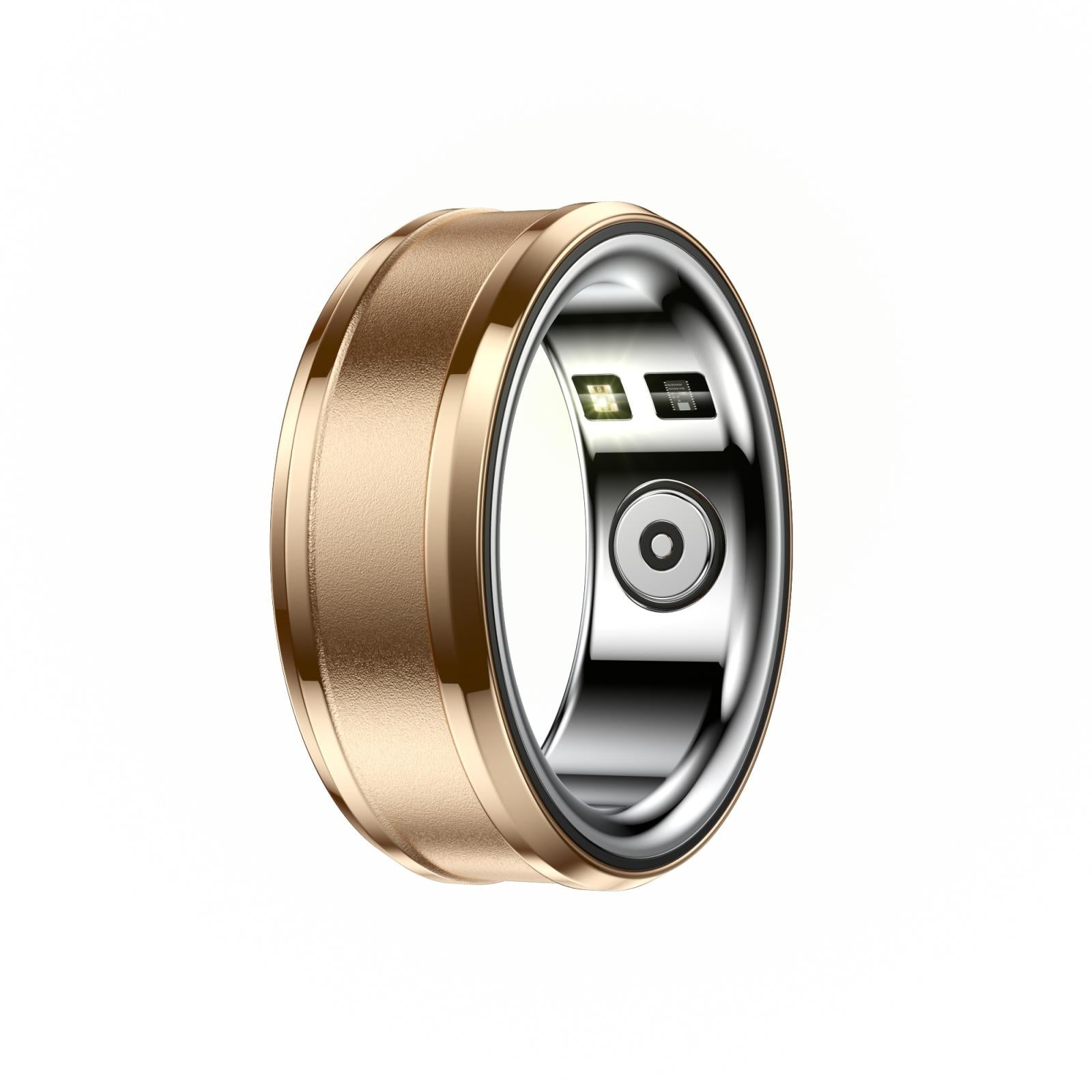 V562-A107635200AYS-202504281835-00 Smart Ring With Heart Rate Blood Oxygen & Sleep Monitoring - R3 Size 23 - Gold - Image 1
