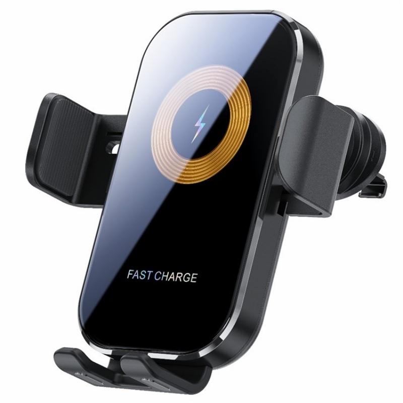 V562-A107755200AYS-202504212101-00 Touch-sensing Car Vent Wireless Charger Holder - X12 - Black - Image 1