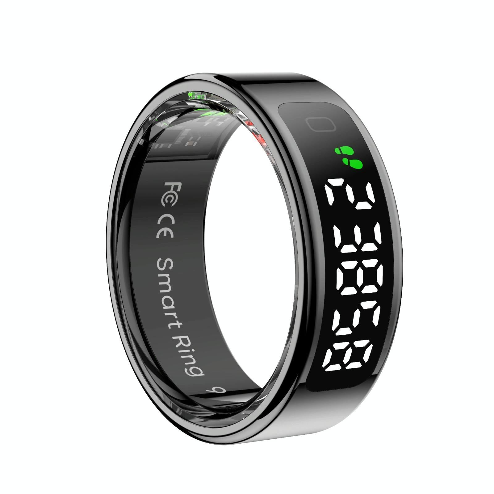 V562-A108308200AYS-202504281907-00 12 Size R11 Smart Ring Heart Rate Oxygen Sleep Sports - Black - Image 1