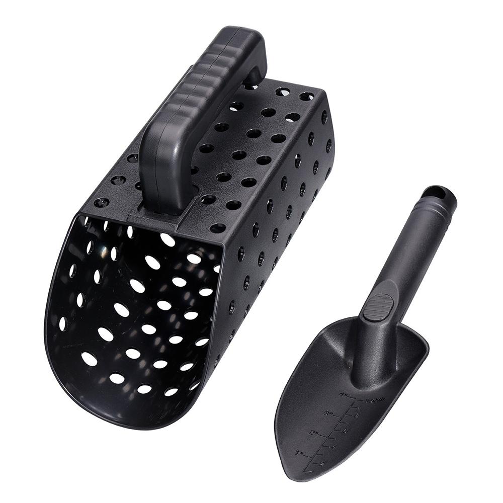 V562-A1084561060DBT-202502212150-00 Black Metal Detector Scoop and Shovel Set for Digging - Image 1