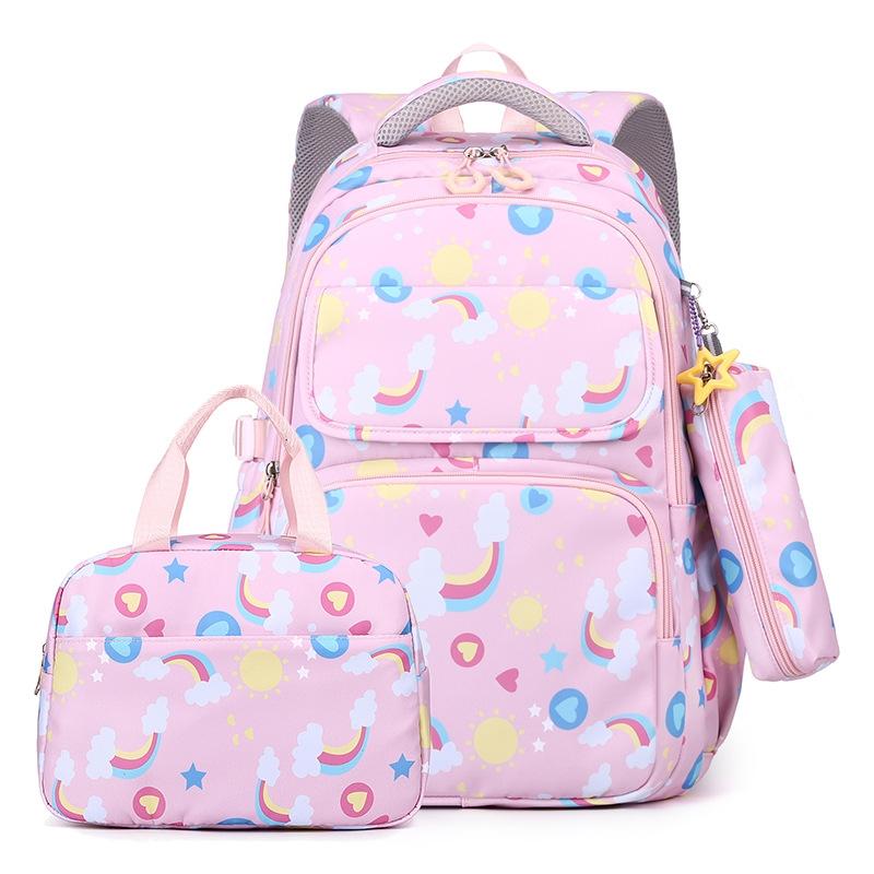 V562-A1085374060DBT-202503041821-00 Kids Backpack Set with Lunch Bag & Pencil Case - 3 in 1 - Pink - Image 1