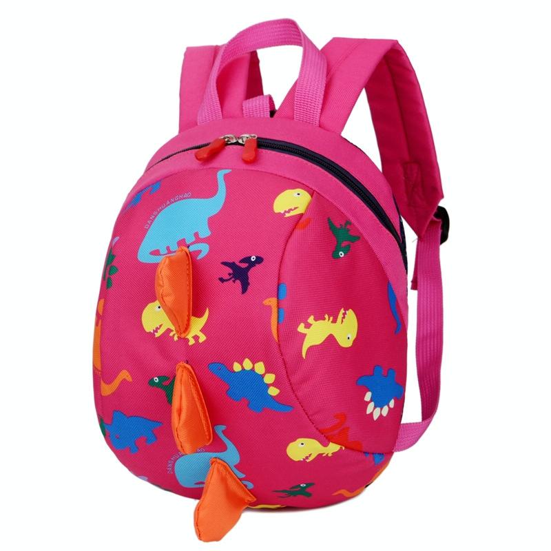 V562-A108776500ADE-202503041825-00 Durable Dinosaur Backpack for Kids - Lost Proof - Pink - Image 1