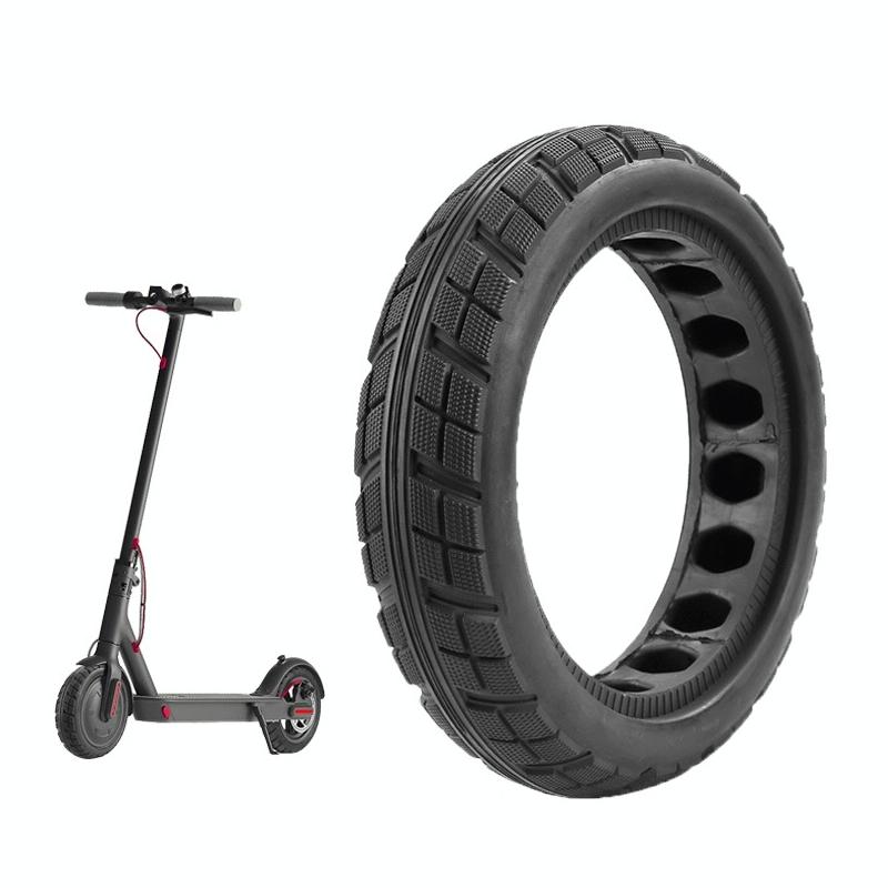 V562-A1095304060DBT-202503062000-00 8.5 x 2.0 Inch Honeycomb Solid Tire for Xiaomi M365 Scooter - Inflatable Rubber Explosion-proof Black - Image 1