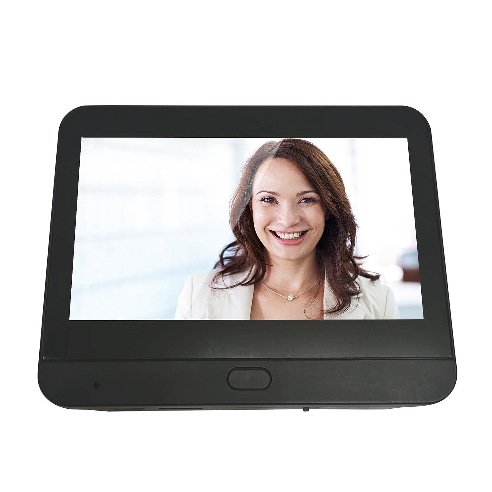 V562-A109566600ADE-202503041946-00 1080P Wifi Smart Cat Eye Video Doorbell With 4.3 Colour Screen And Hidden Graffiti Design - Black - Image 1