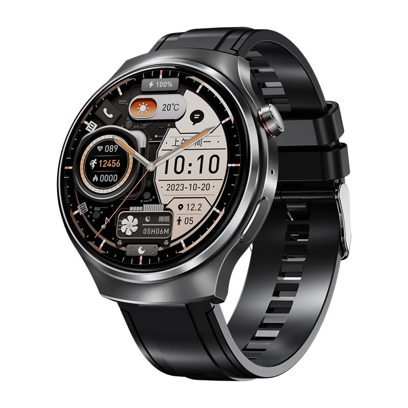 V562-A109635200AYS-202504251953-00 1.46 Inch Colour Screen Smart Watch Support Bluetooth Call / Heart Rate Monitoring - Black - Image 1