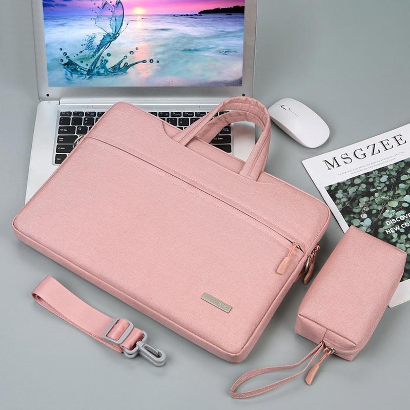 V562-A200822300ADE-202502282220-00 12 Laptop Handbag with Shoulder Strap and Power Bag - Inner Bag - Pink - Image 1